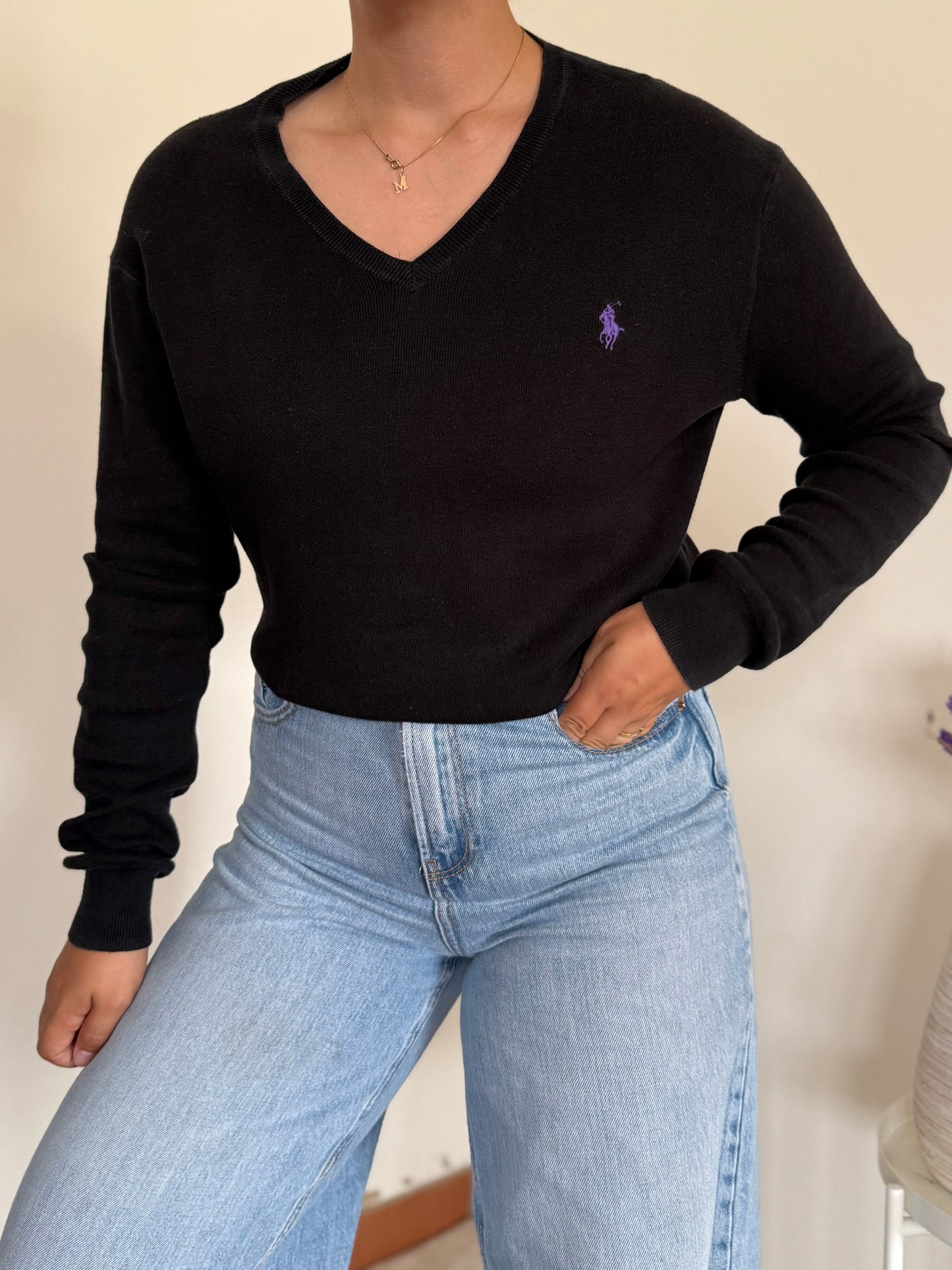 Ralph Lauren V-Neck Knit Sweater