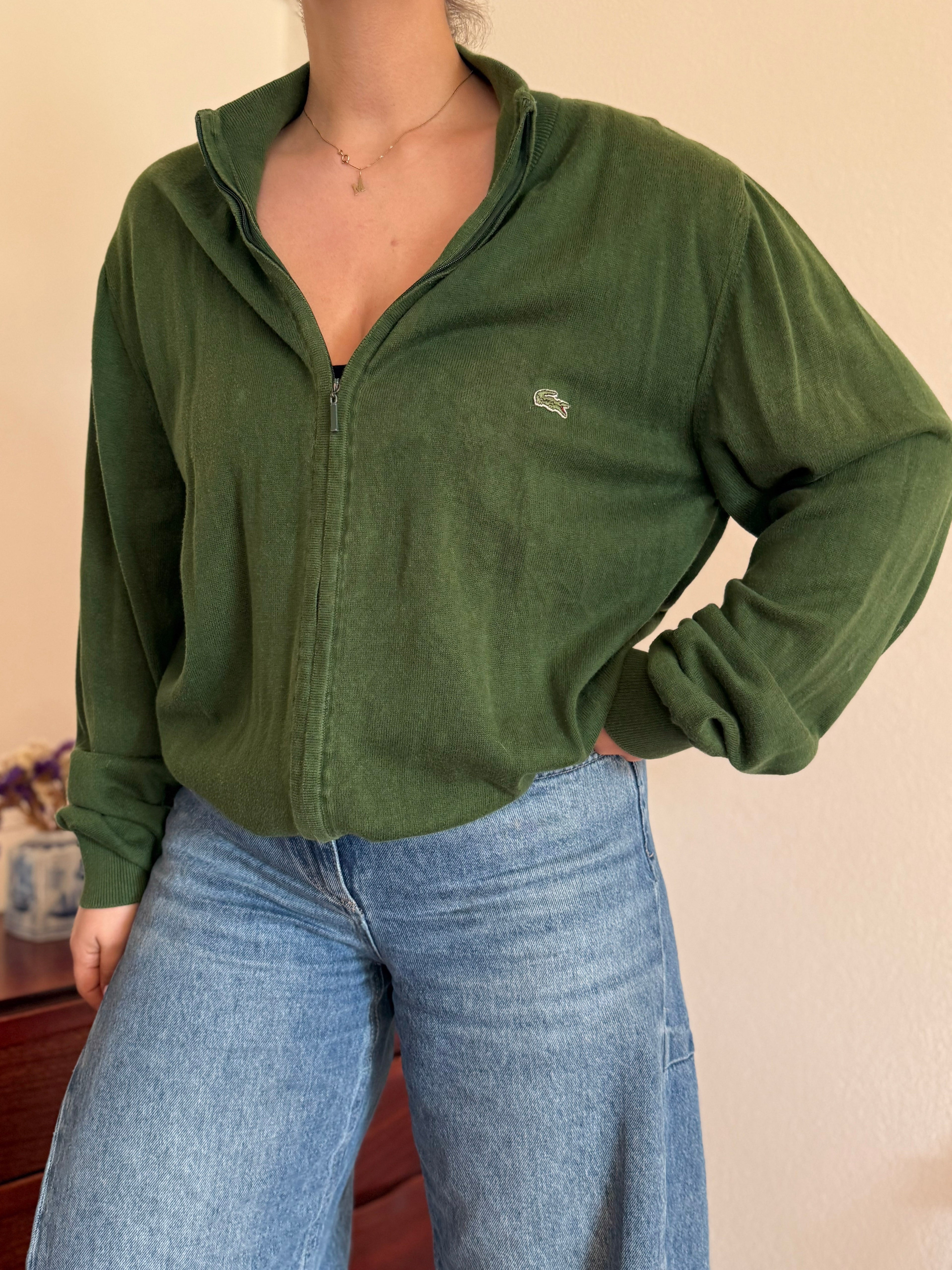 Lacoste Full Zip Knit Coat