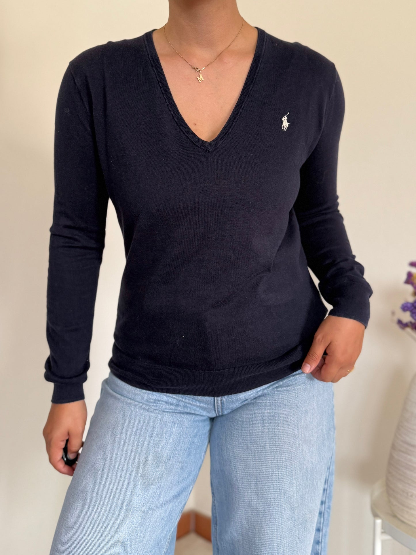 Ralph Lauren V-Neck Knit Sweater