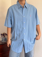 Ralph Lauren Shirt Classic Fit Plain Blue 100% Cotton