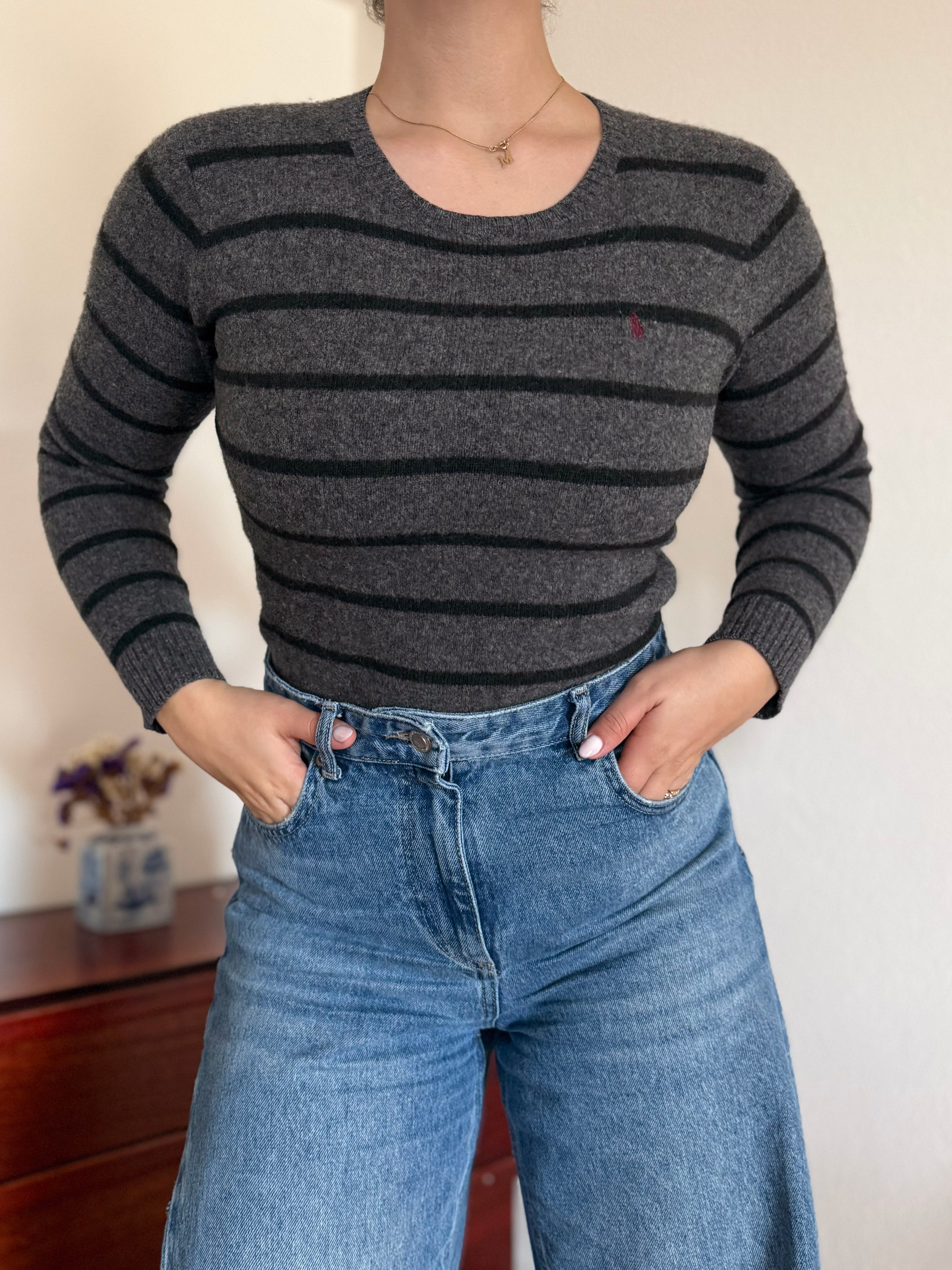 Polo Ralph Lauren Round Neck Sweater 100% Lambswool