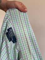 Polo Ralph Lauren Shirt Blake Fit Plaid Green 100% Cotton