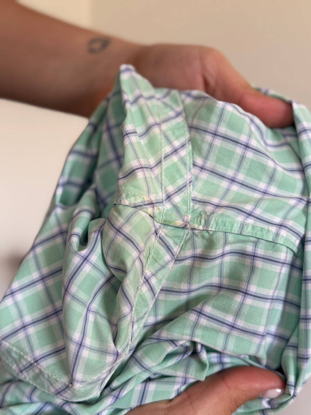 Polo Ralph Lauren Shirt Blake Fit Plaid Green 100% Cotton