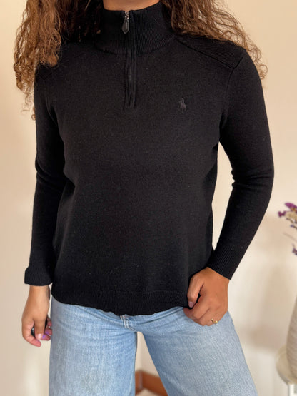 Camisola 1/4 zip neck Ralph Lauren 100% merino wool