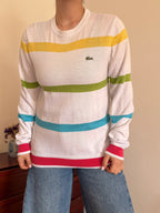 Lacoste Round Neck Knit Sweater 100% Cotton