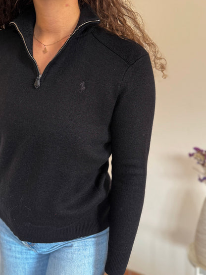 Camisola 1/4 zip neck Ralph Lauren 100% merino wool