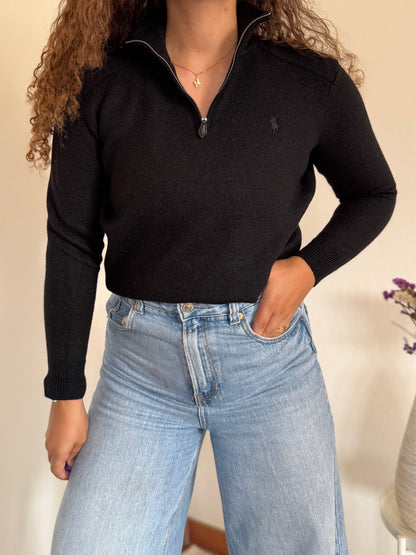 Camisola 1/4 zip neck Ralph Lauren 100% merino wool