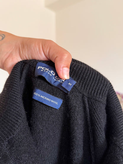 Camisola 1/4 zip neck Ralph Lauren 100% merino wool