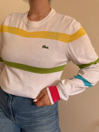 Lacoste Round Neck Knit Sweater 100% Cotton