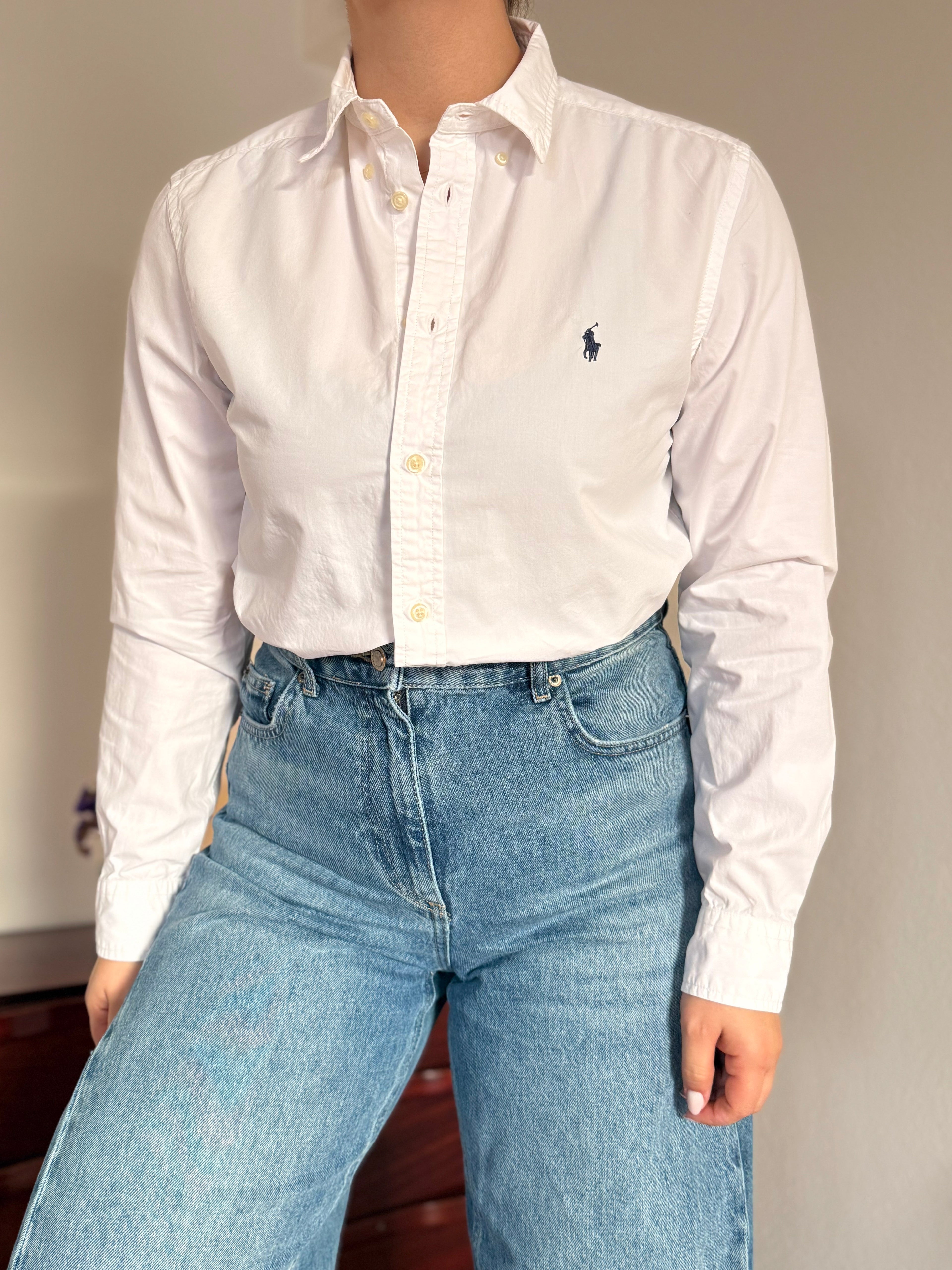 Ralph Lauren Plain White Shirt 100% Cotton