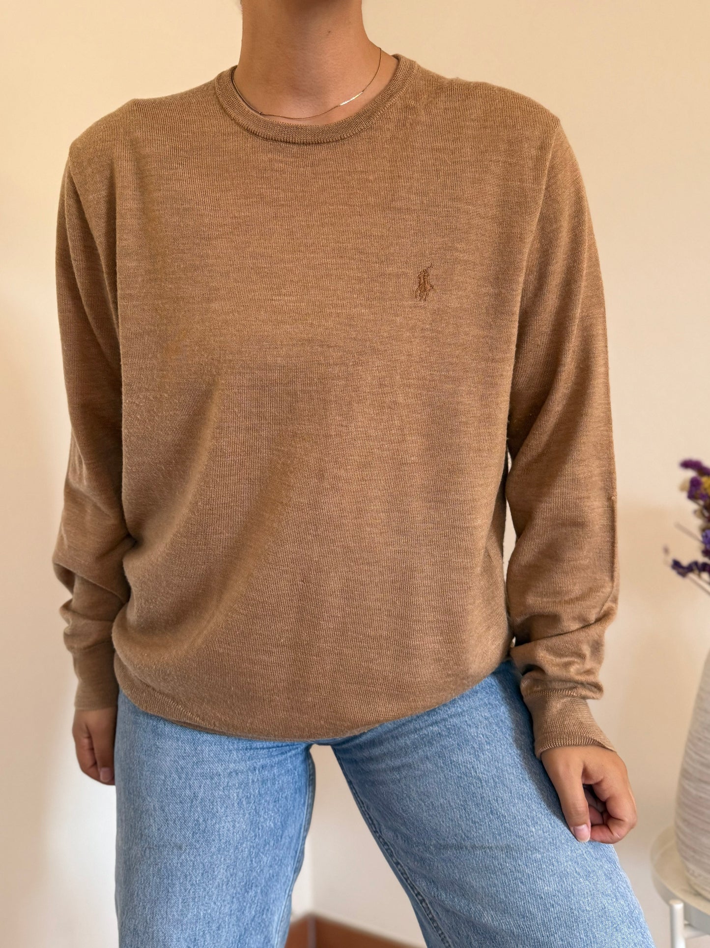 Ralph Lauren Round Neck Knit 100% Lã