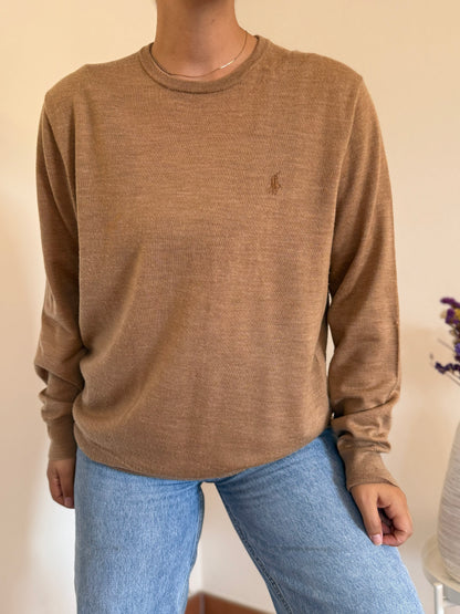 Ralph Lauren Round Neck Knit 100% Lã