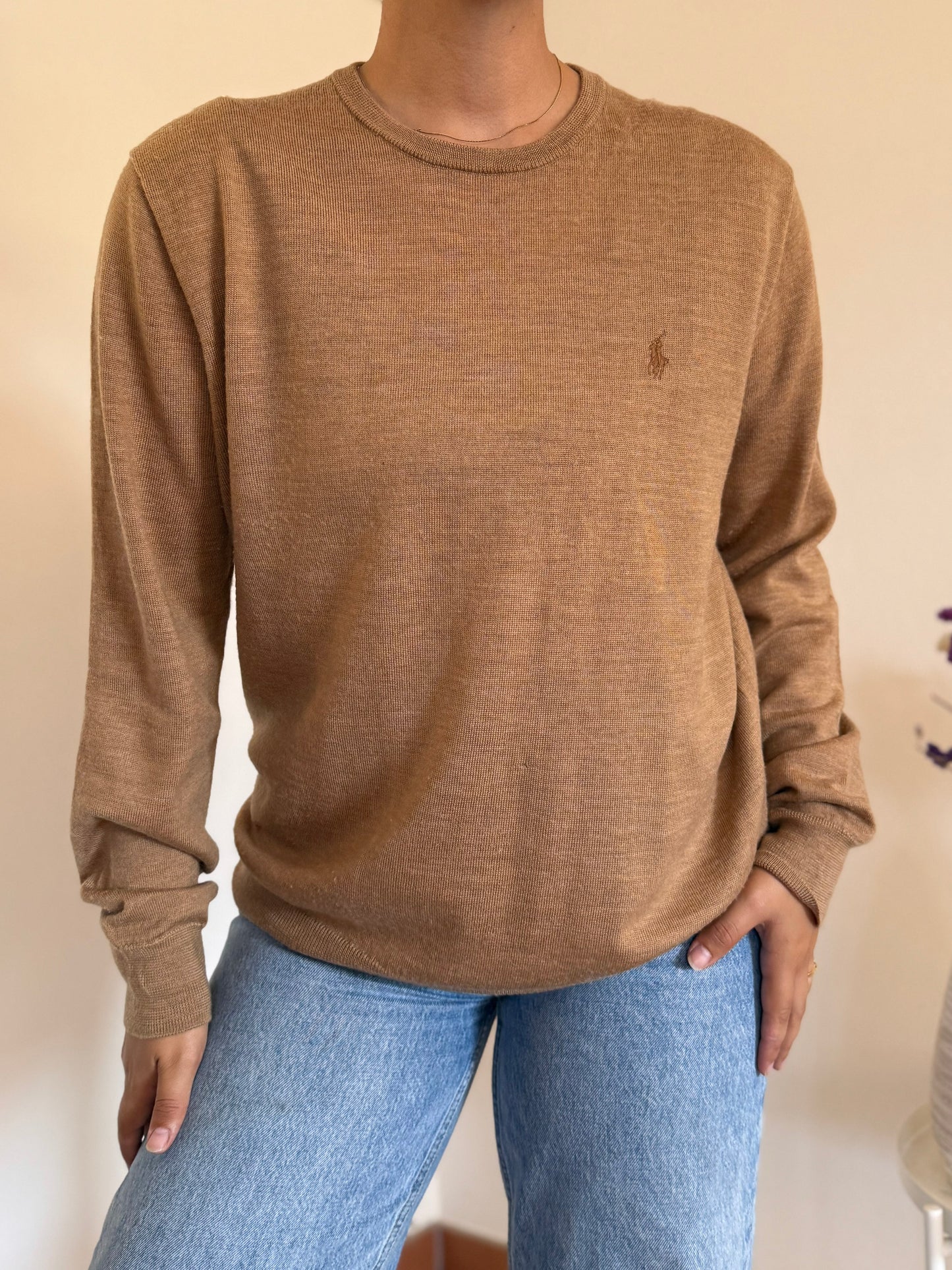 Ralph Lauren Round Neck Knit 100% Lã