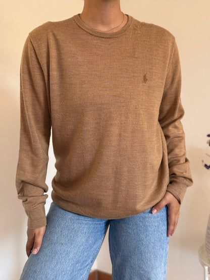 Ralph Lauren Round Neck Knit 100% Lã