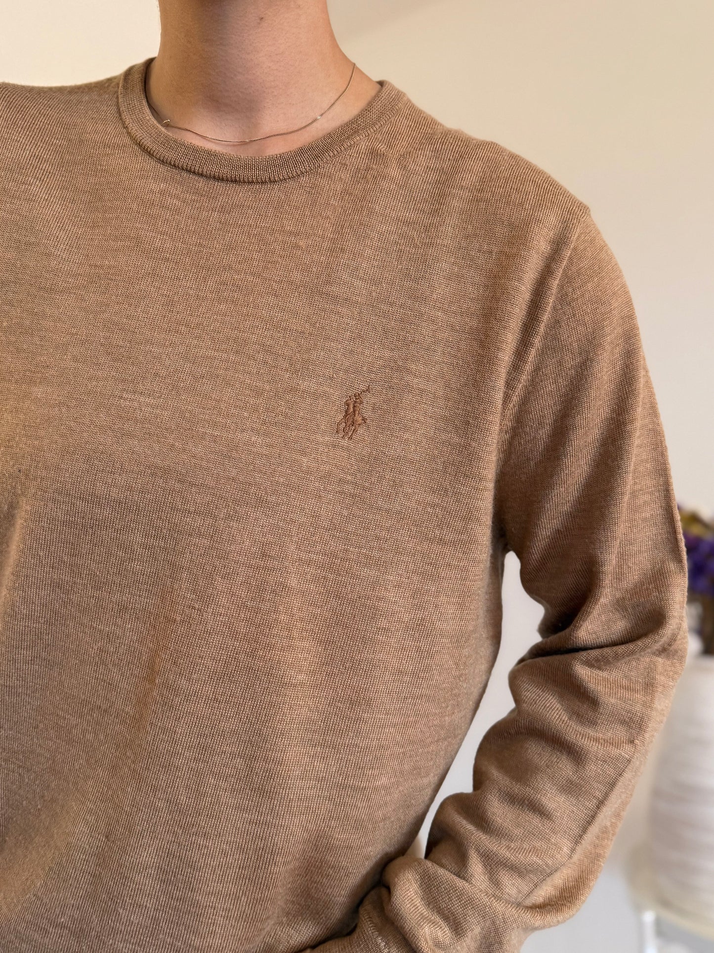 Ralph Lauren Round Neck Knit 100% Lã