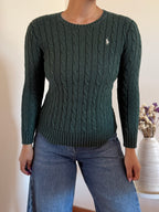 Ralph Lauren Cable Knit Round Neck Sweater