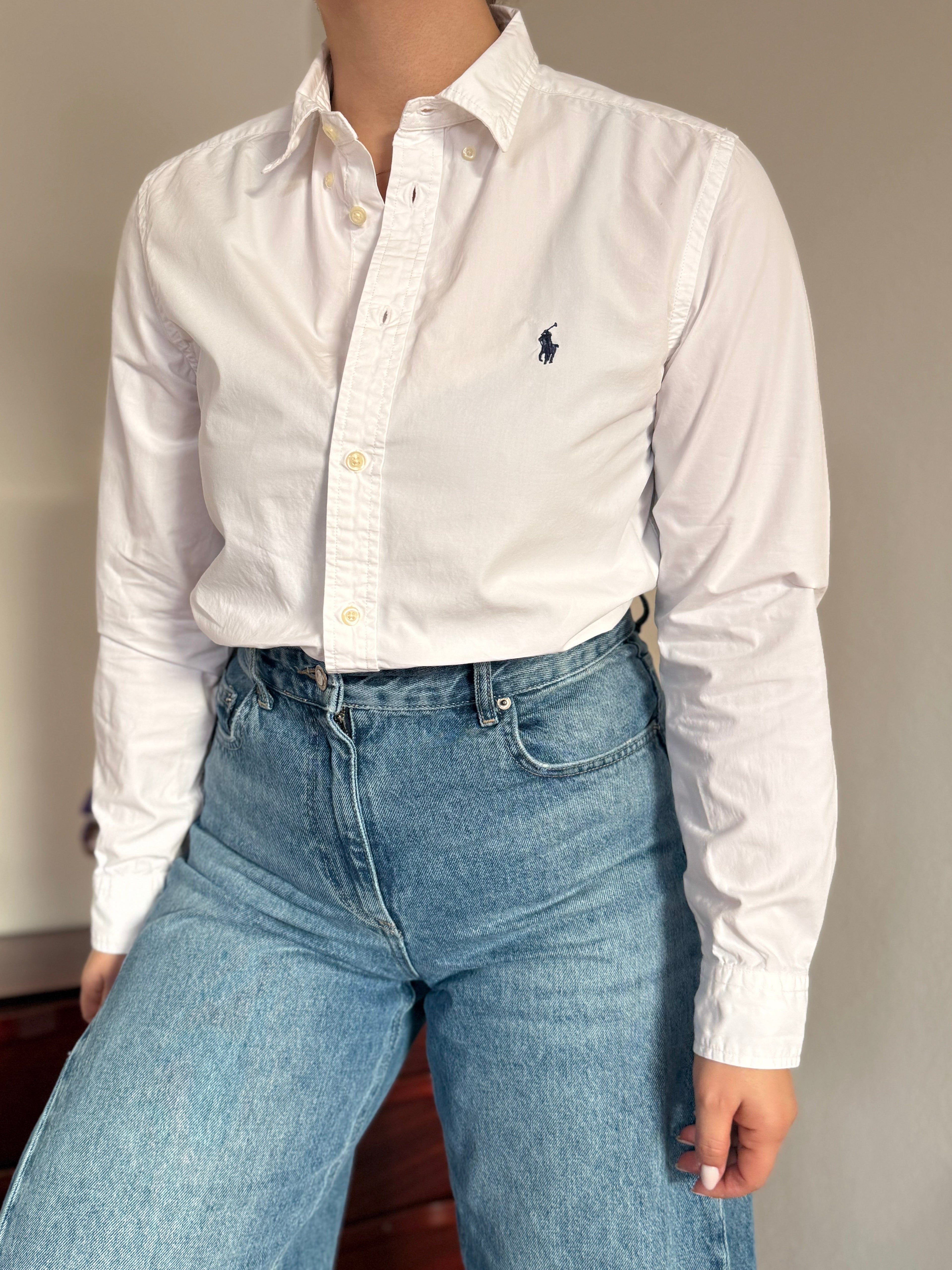 Ralph Lauren Plain White Shirt 100% Cotton