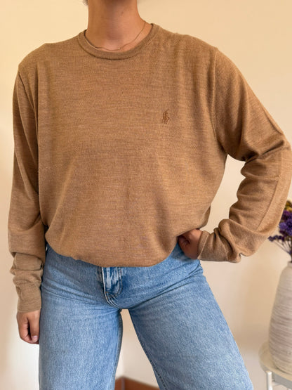 Ralph Lauren Round Neck Knit 100% Lã