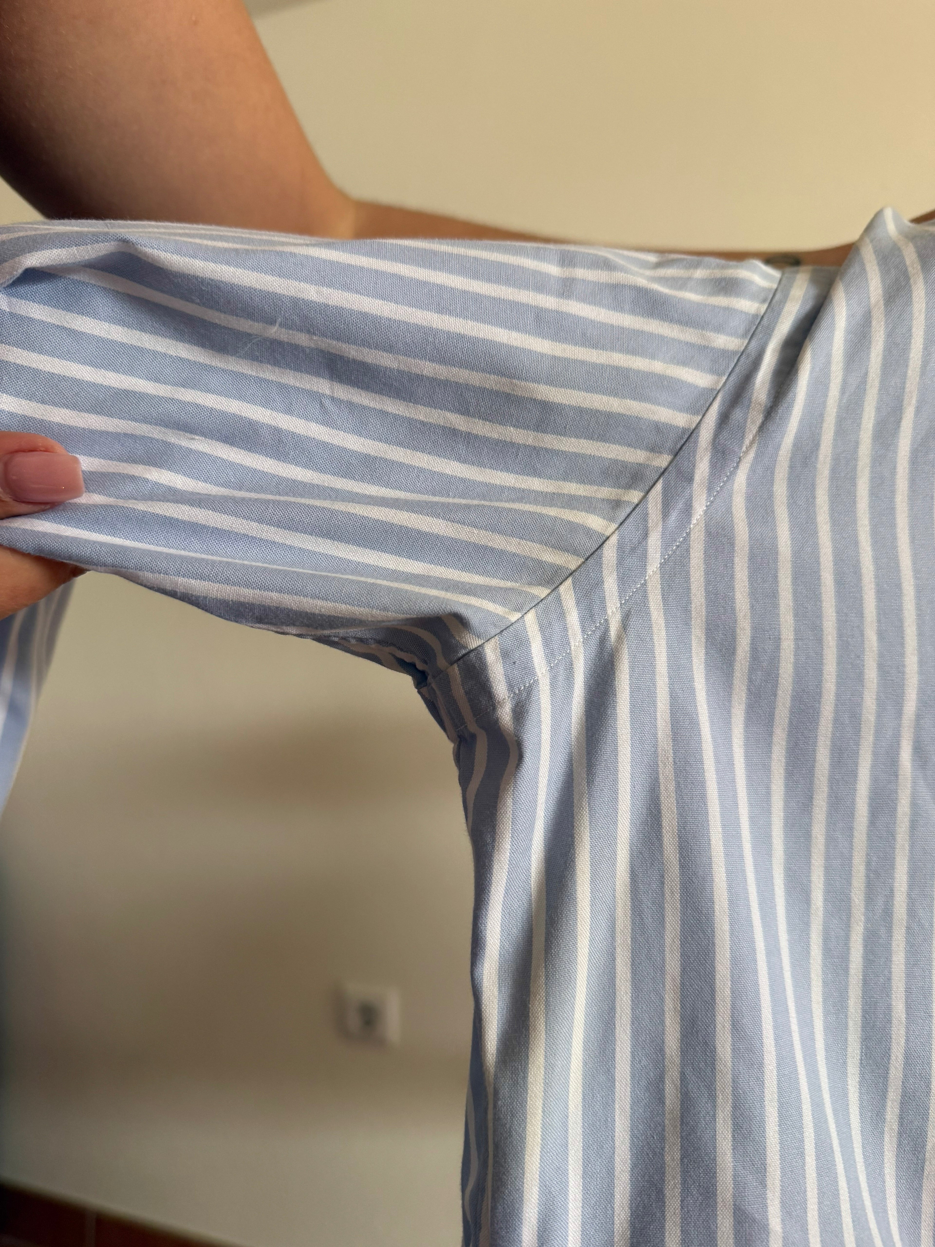 Polo Ralph Lauren Shirt Striped Blue 100% Cotton