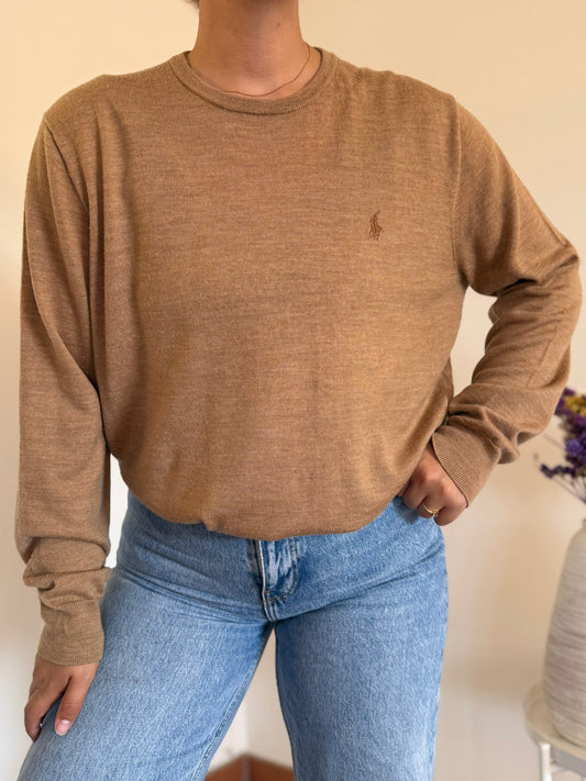 Ralph Lauren Round Neck Knit 100% Lã