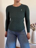 Ralph Lauren Cable Knit Round Neck Sweater