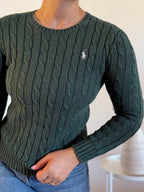 Ralph Lauren Cable Knit Round Neck Sweater