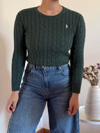 Ralph Lauren Cable Knit Round Neck Sweater