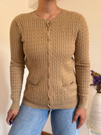 Ralph Lauren Round Neck Cable Knit Cardigan