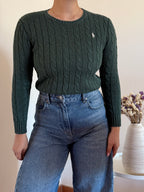 Ralph Lauren Cable Knit Round Neck Sweater