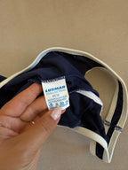 Fato de Banho Vintage Lusmar Azul e Branco c/ Aro (Veste S)