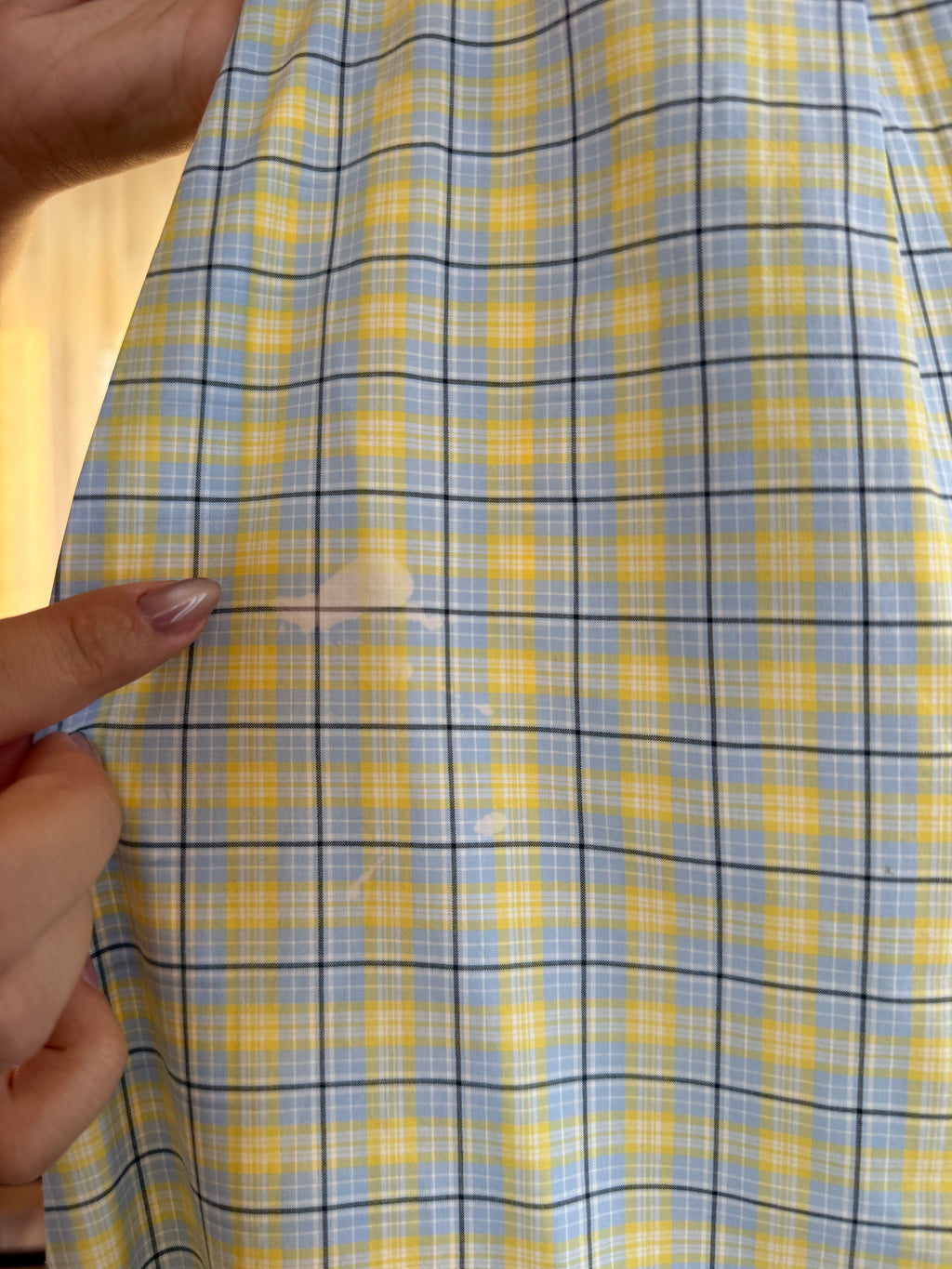 Camisa Polo Ralph Lauren Xadrez Amarelo e Azul | Oversized Vintage Preppy