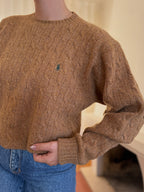 Camisola Polo Ralph Lauren Lambswool Camel | Cable Knit Vintage Preppy