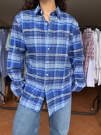Camisa Ralph Lauren Azul Slim Fit 100% Algodão - Tamanho L