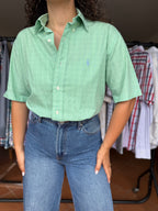 Camisa Ralph Lauren Verde Yarmouth 100% Algodão - Tamanho L