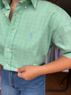 Camisa Ralph Lauren Verde Yarmouth 100% Algodão - Tamanho L