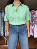 Camisa Ralph Lauren Verde Yarmouth 100% Algodão - Tamanho L