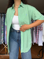 Camisa Ralph Lauren Verde Yarmouth 100% Algodão - Tamanho L