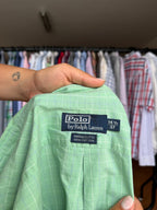 Camisa Ralph Lauren Verde Yarmouth 100% Algodão - Tamanho L