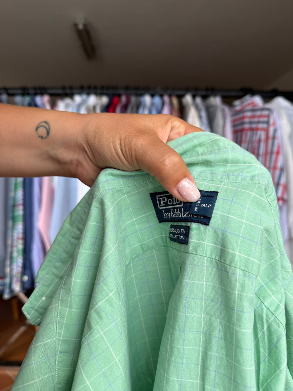 Camisa Ralph Lauren Verde Yarmouth 100% Algodão - Tamanho L