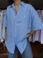 Camisa Polo Ralph Lauren 100% Linho - Tamanho L