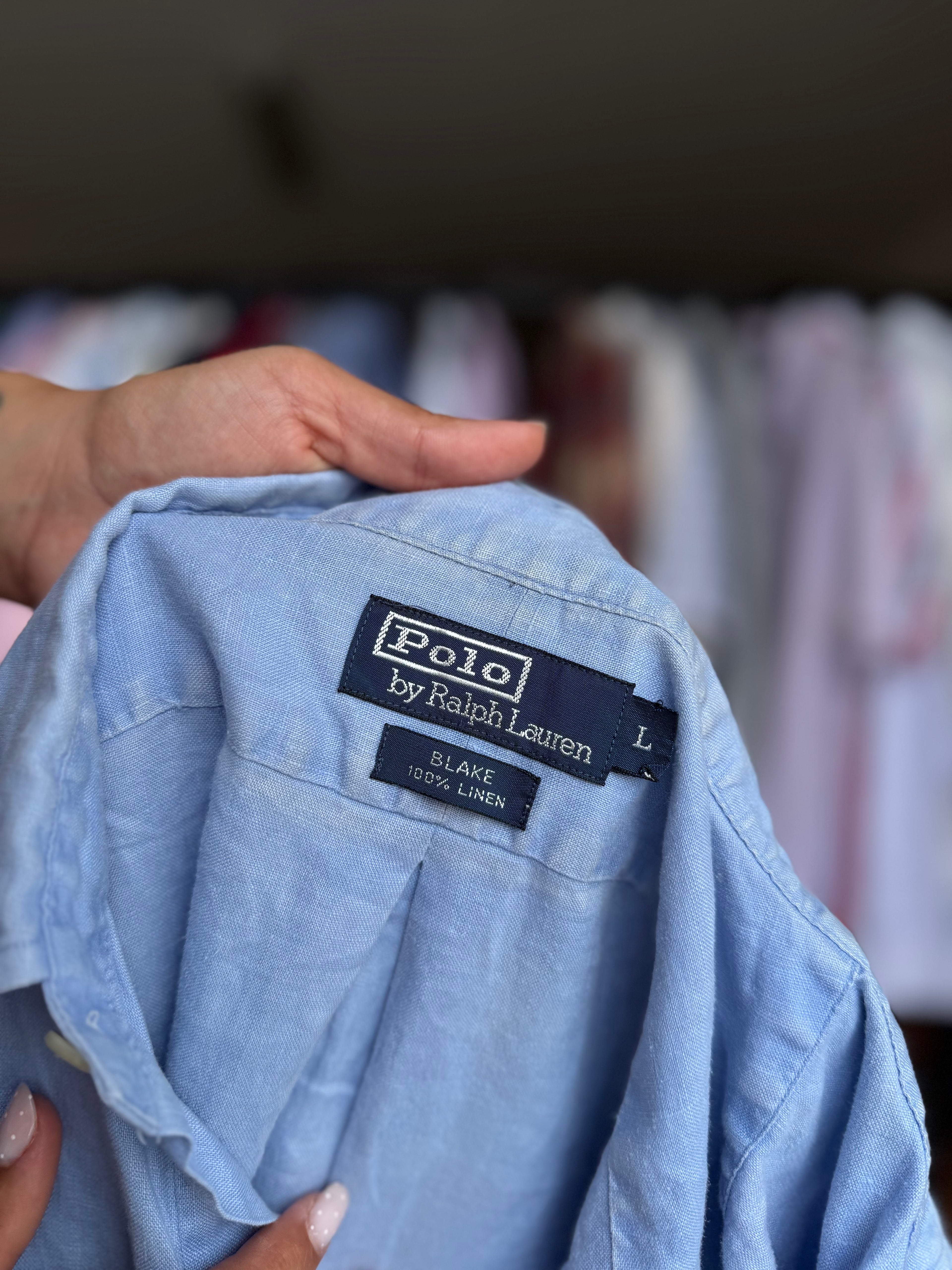Camisa Polo Ralph Lauren 100% Linho - Tamanho L
