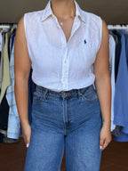 Camisa Polo Ralph Lauren 100% Linho - Tamanho S