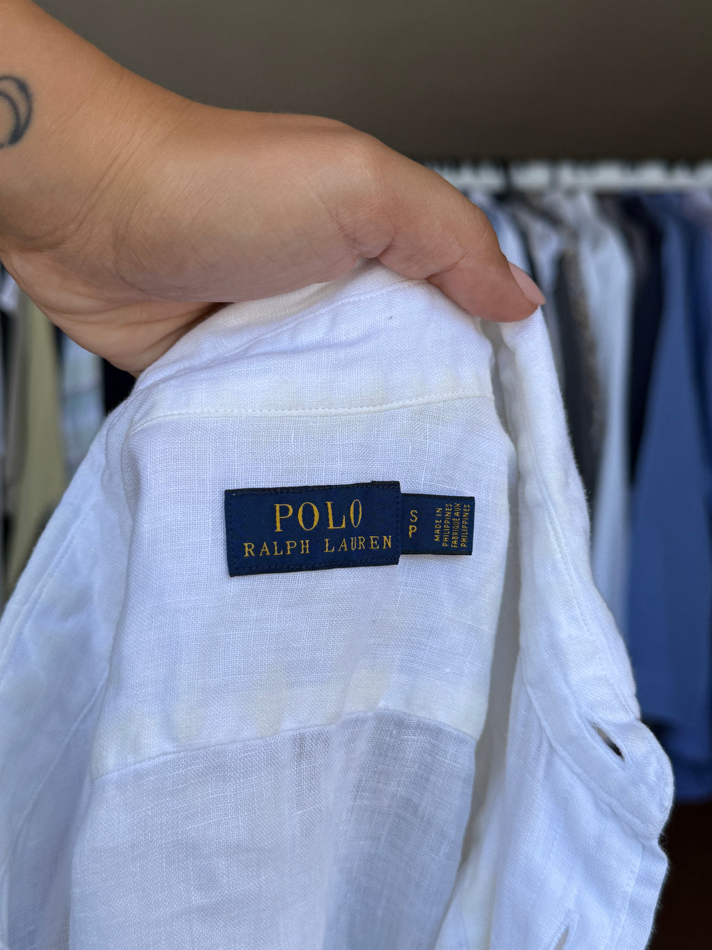 Camisa Polo Ralph Lauren 100% Linho - Tamanho S