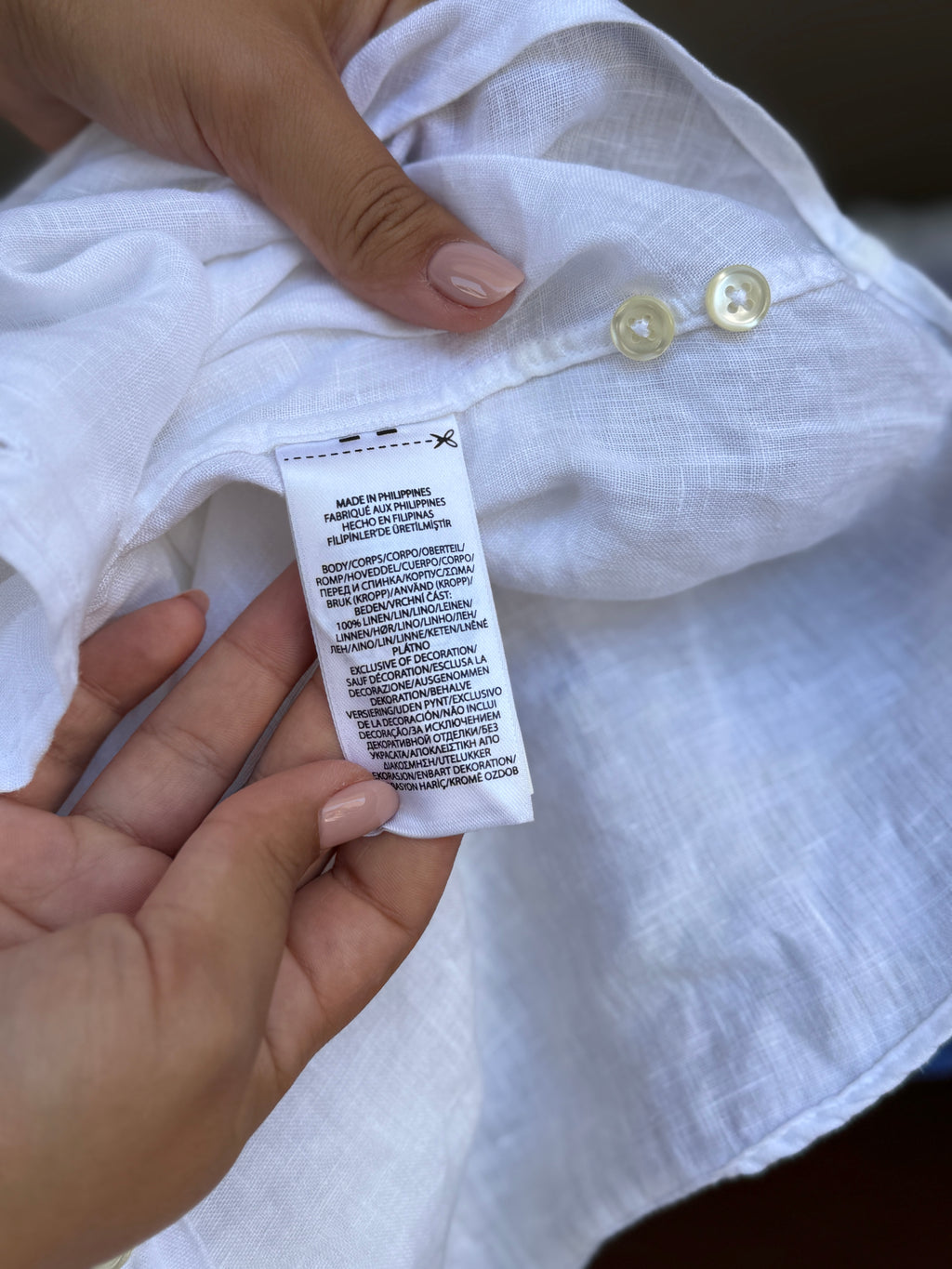 Camisa Polo Ralph Lauren 100% Linho - Tamanho S