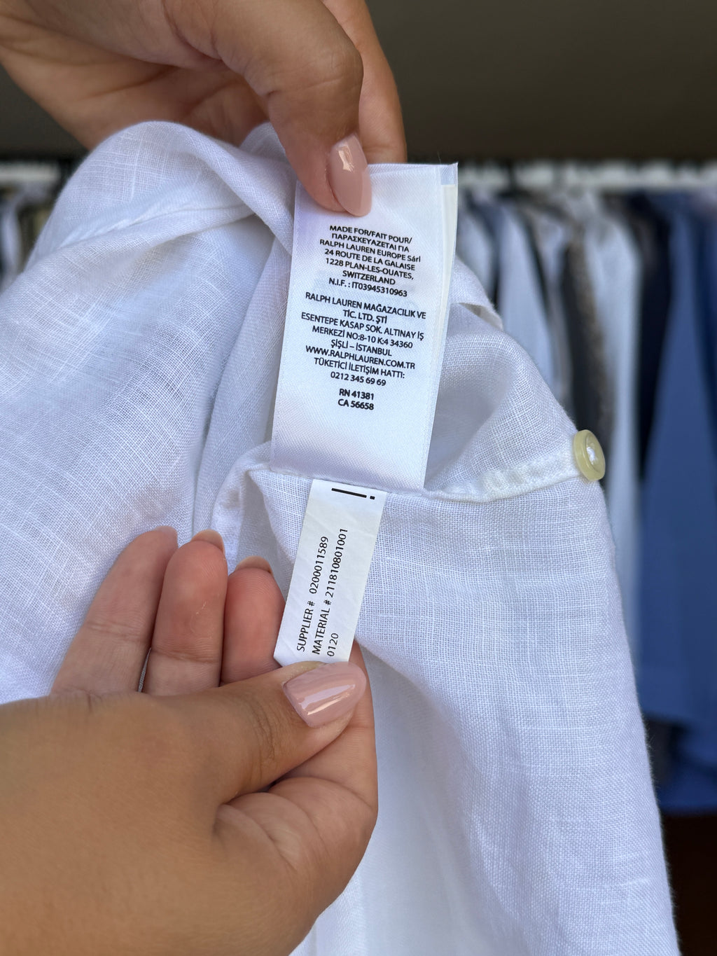 Camisa Polo Ralph Lauren 100% Linho - Tamanho S