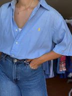 Camisa Ralph Lauren 59% Linho 41% Algodão - Tamanho L