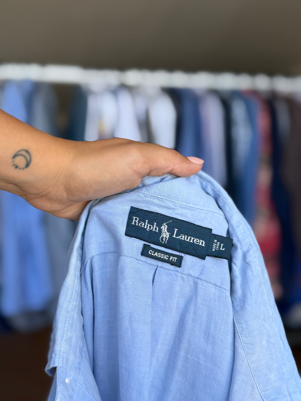 Camisa Ralph Lauren 59% Linho 41% Algodão - Tamanho L
