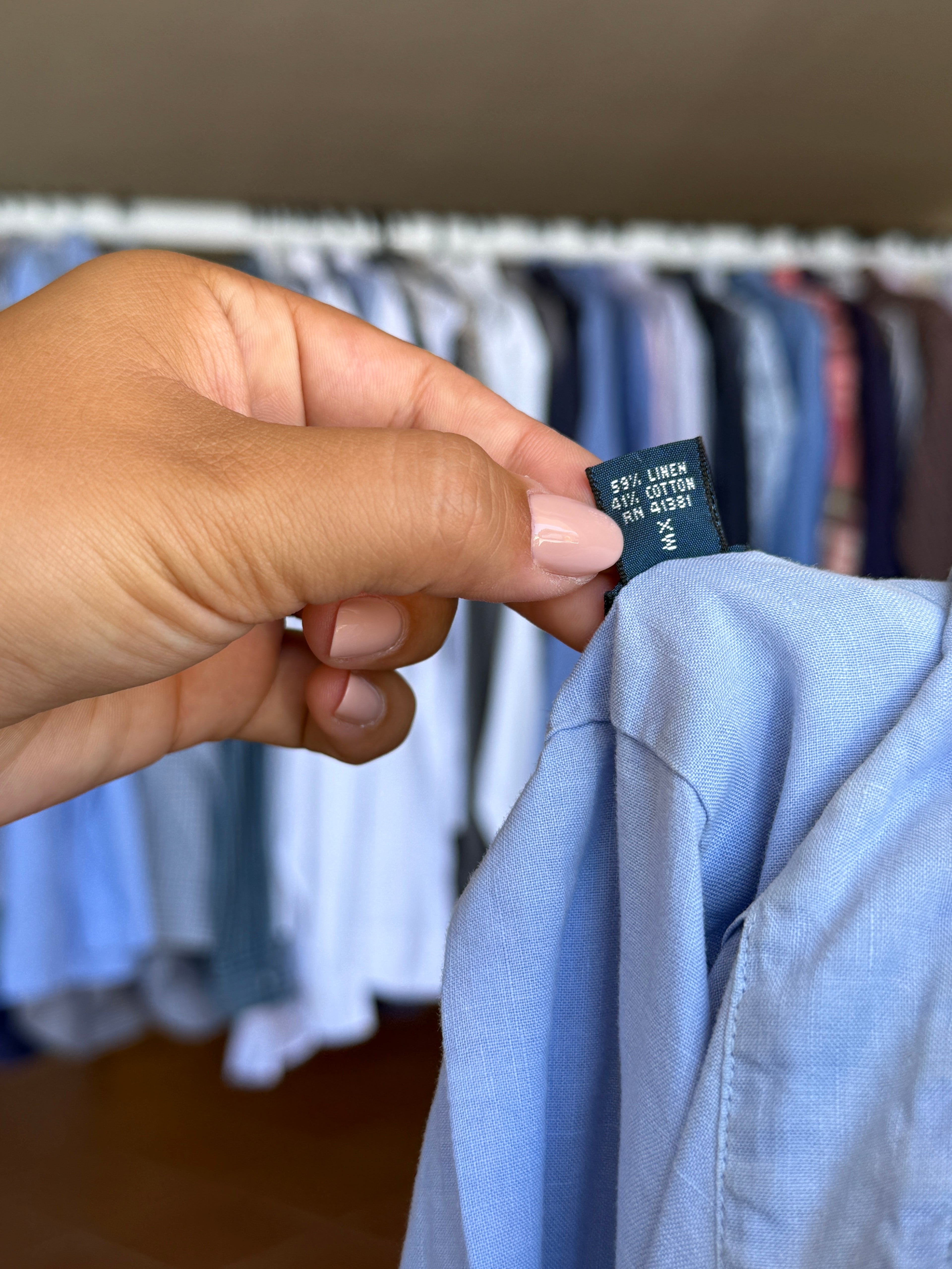 Camisa Ralph Lauren 59% Linho 41% Algodão - Tamanho L