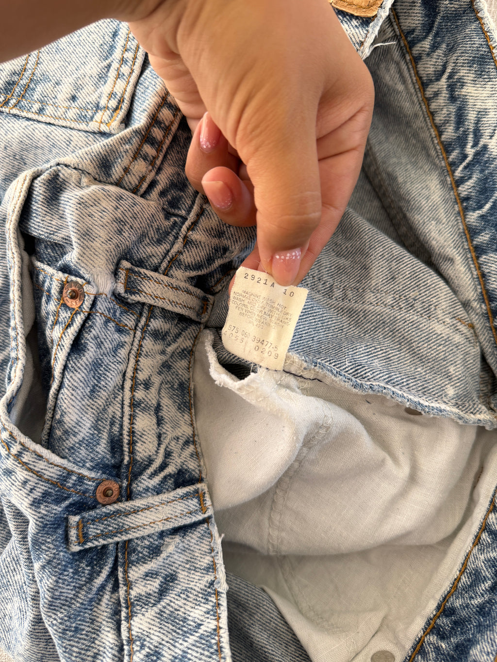 Calções Vintage Levi's orange tab W34