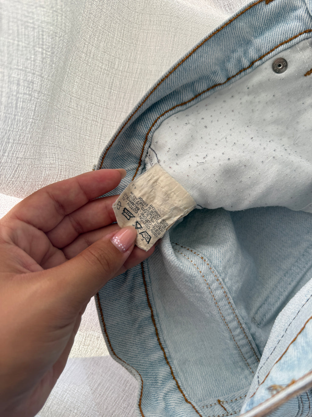 Calções Vintage Levi's 630 orange tab W31